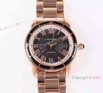 Copy Swiss Cartier Calibre Rose Gold Roman Mens Watch